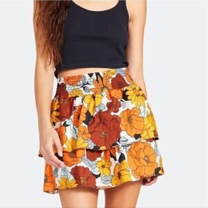 BB Dakota X Steve Madden Floral Skirt XS